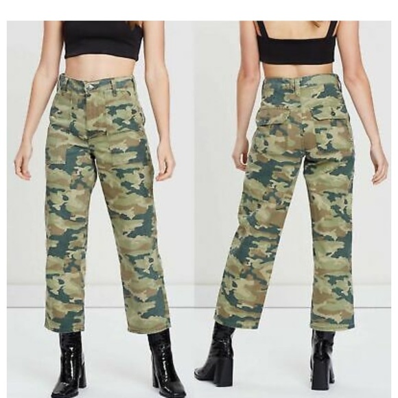We The Free Denim - Free people we the free camo fatigue high waisted